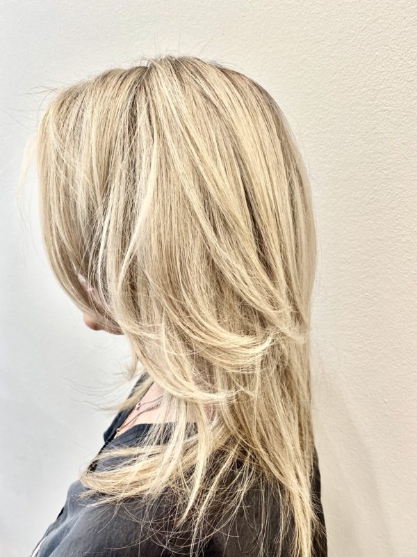 Blonde Highlights Color by Hairstylist Ryan at Barron's London Salon