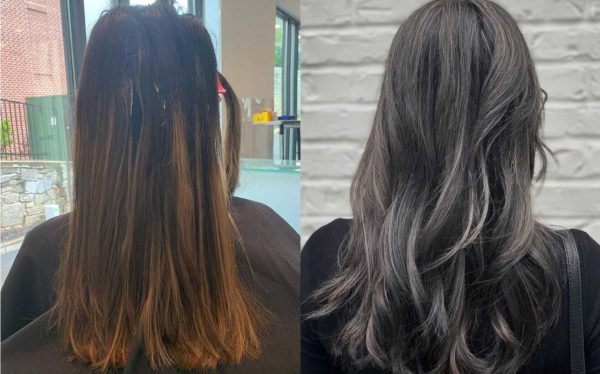 Before and After Hair Color - Color Correction - Atlanta Buckhead Salon