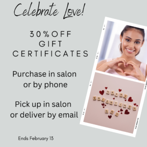 Valentine's Day Special - 30% Off Gift Certificates