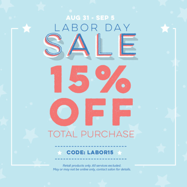 LABOR DAY Sale - Online Shop Only