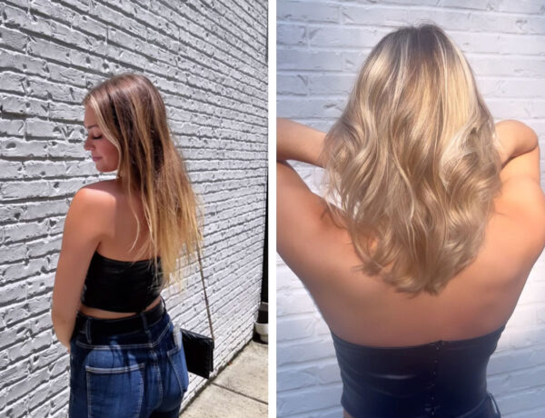 Blonde revival before and after