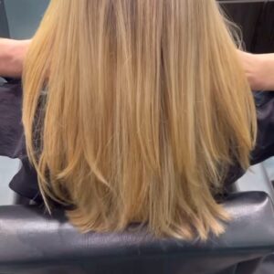 Getting ready for Spring blonde highlights Barrons Salon in Buckhead