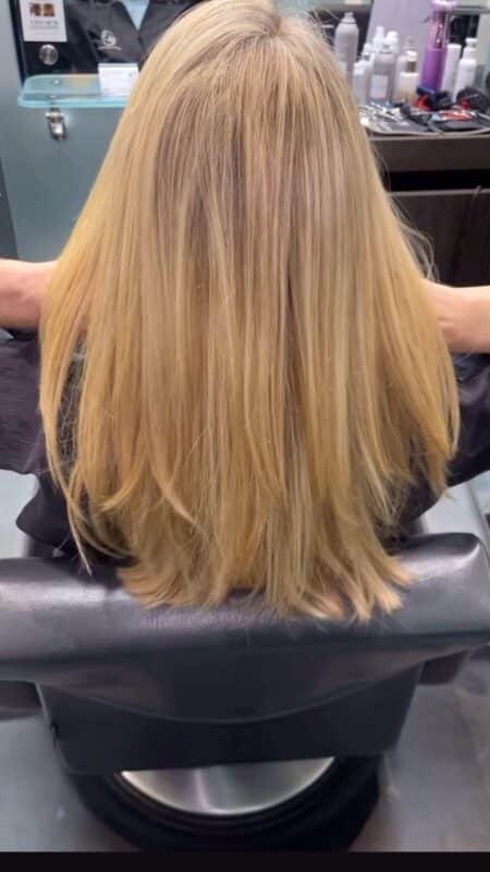 Getting ready for Spring blonde highlights Barrons Salon in Buckhead