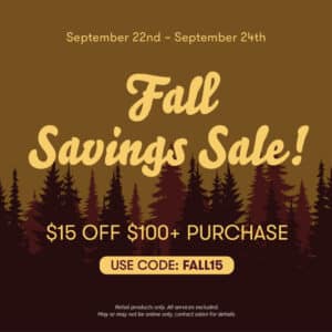 Fall Savings Sale
