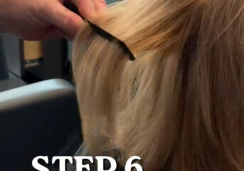 06 Step 6 - Style and Straighten - Hair Extensions Transformation.