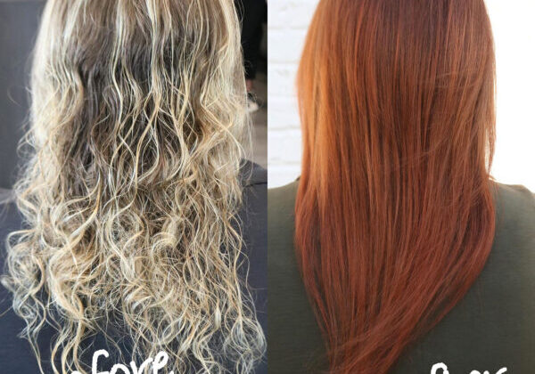 Before and After Hair Color