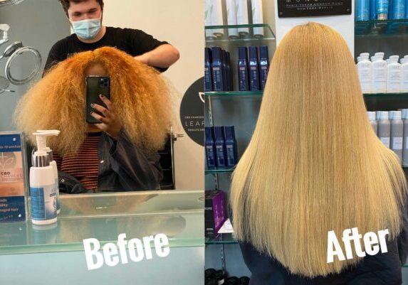 Corrective Color Before and After in Buckhead