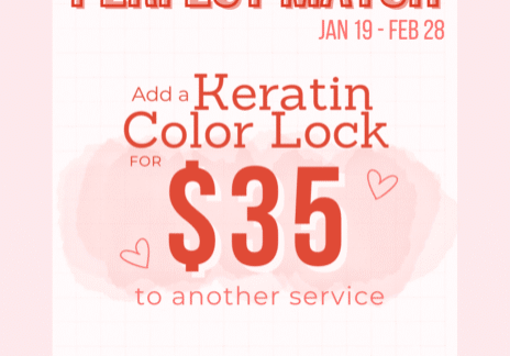 Add a Color Lock Treatment for $35, to your next visit!